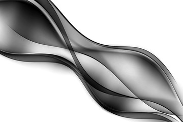 Obraz premium Streszczenie tło z czarnymi liniami i falami. Skład cieni