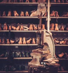 Shoemaker studio craft professional machine.