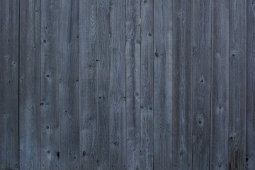 blue wooden fence