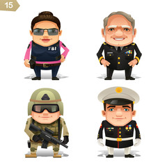 Military professions set