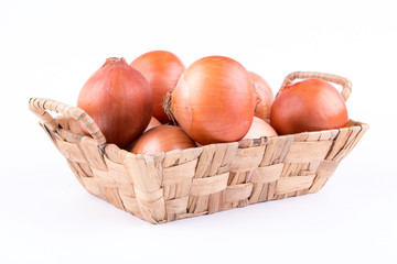 onions in basket