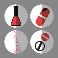 medical icons design 