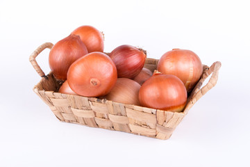 onions in basket
