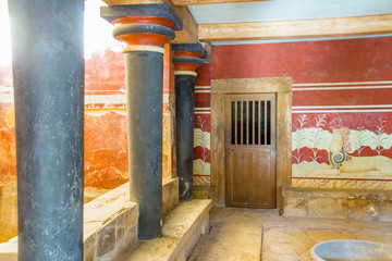 Knossos palace at Crete, Greece Knossos Palace..