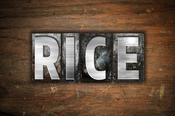 Rice Concept Metal Letterpress Type