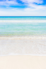 View of an picturesque bay with turquoise water