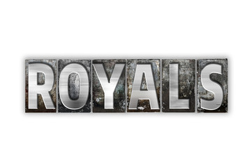 Royals Concept Isolated Metal Letterpress Type