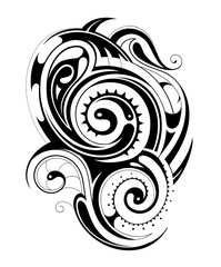 Maori tribal tattoo