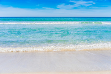 Schöner Strand Meer Wasser Klar Türkis Blau