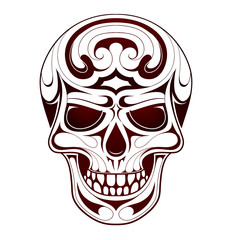 Skull head tattoo