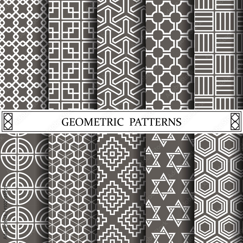 Wall mural geometric vector pattern, pattern fills, web page background, su