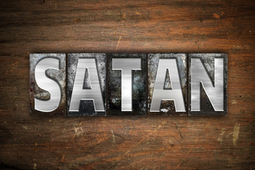 Satan Concept Metal Letterpress Type