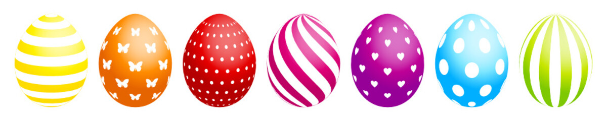 7 Easter Eggs Colour