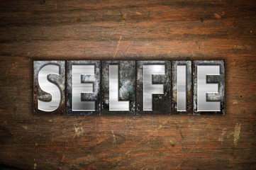 Selfie Concept Metal Letterpress Type