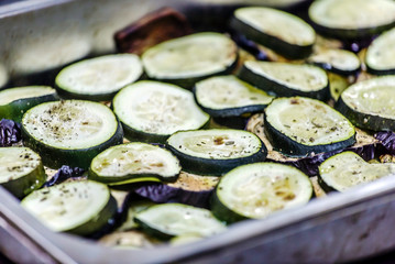 chef making moussaka