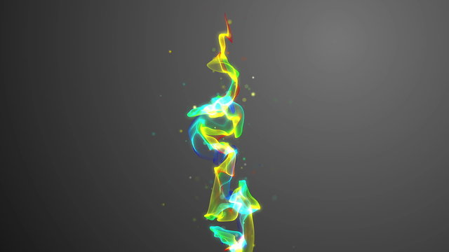 Colored particles moving up v3