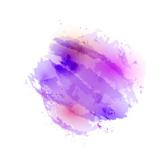 Abstract watercolor stain. Vector illustration .