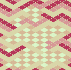 Vector seamless pattern. Geometric seamless pattern. Mosaic seamless pattern. The pattern elements are arranged on a light background.