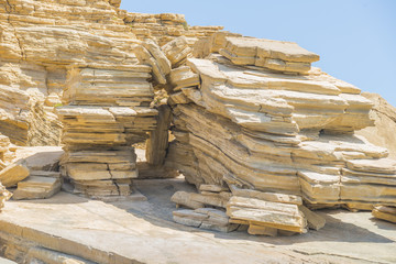 Rocks at Triopetra beach,Mediterranean sea, Greece