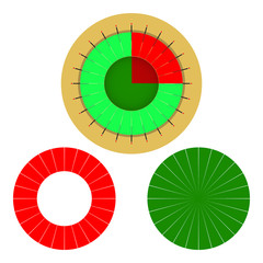 Vector infographic pie chart