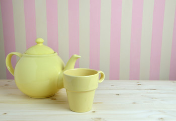 Yellow Pot and Cup