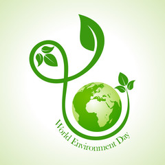 world environment day greeting design stock vector