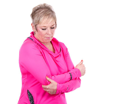 Woman With Elbow Pain