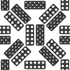 Pills in a blister pack icon