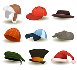 Caps, Top Hats And Other Headwear Set © benchart