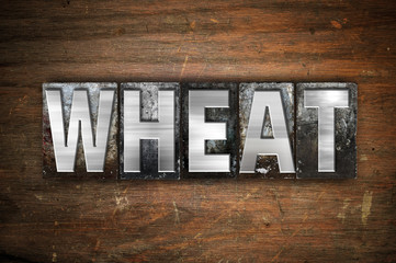 Wheat Concept Metal Letterpress Type