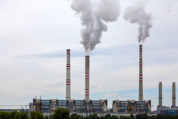 Obraz premium Petrochemical industrial plant, Czech Republic