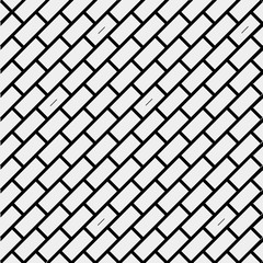 Geometric simple black and white minimalistic pattern, brick. Can be used as wallpaper, background or texture.