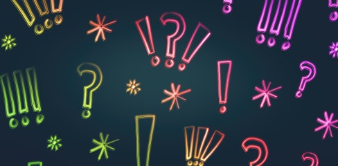 Composite image of doodles