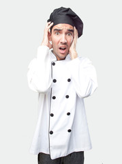 Surprised chef