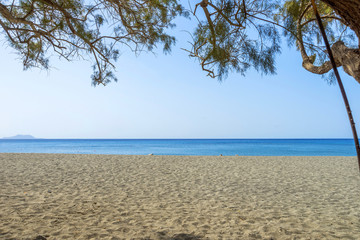 Preveli beach in Crete