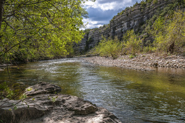 La rivière le Chassezac en Ardèche