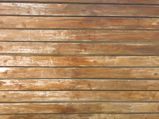 Wooden walls in the middle of the park