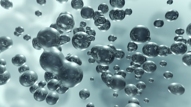 Growing liquid molecule bubbles 4K