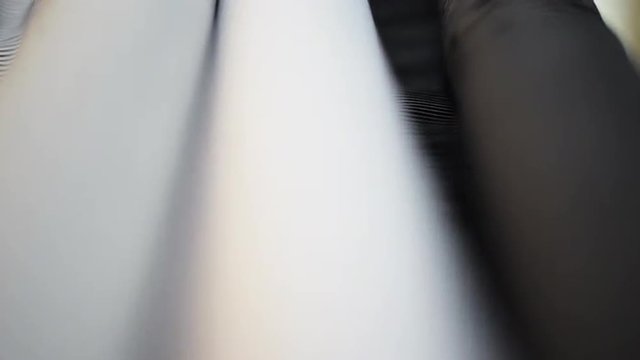 Shot of fabrics in textile factory, Kolkata, West Bengal, India