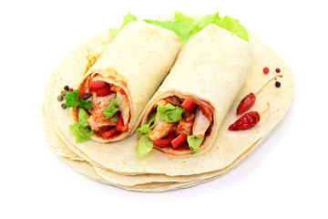 Gemüse Wrap