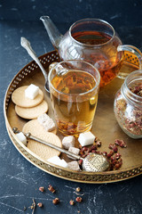  Dried strawberries tea 