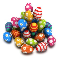 Background with Easter Eggs