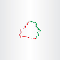belarus map vector icon