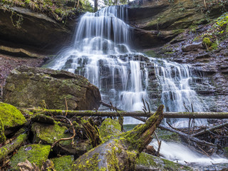 Fototapeta premium Wasserfall in der Hörschbachschlucht