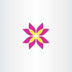 icon flower abstract vector symbol sign