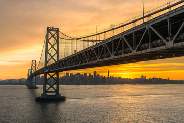 Naklejka na ściany i meble Bay Bridge San Francisco