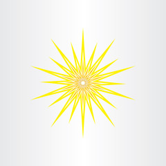 Fototapeta premium sun rays star vector icon design