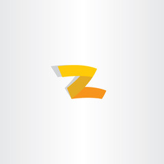 z logo letter vector icon yellow symbol