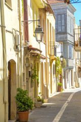 Traditional buildings in Chania, Crete