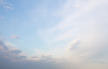 Fototapeta na wymiar Soft blue sky